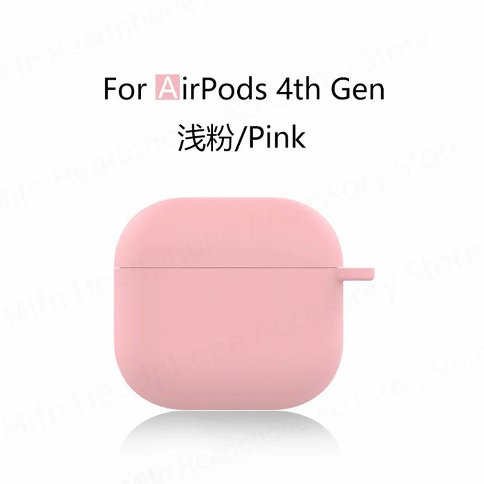 for new airpods 4 case apple earphone case Liquid Silicone Protective Case for airpods 4 Wireless Bluetooth Earphone Case Cover