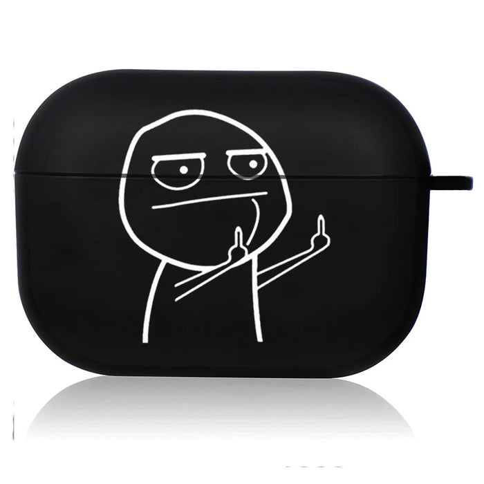 Creative Line Cute Black Airpod Cases Air Pro 3 for Airpods Pro 2 3rd Pods Gen Airpord Cover Cute Cartoon Simple Line Art Case