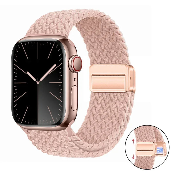 Woven nylon strap For Apple Watch 10 42mm 46mm Ultra 2 49mm 9 8 7 45mm 41mm breathable bracelet For iwatch 6 5 4 3 SE 44mm 40mm