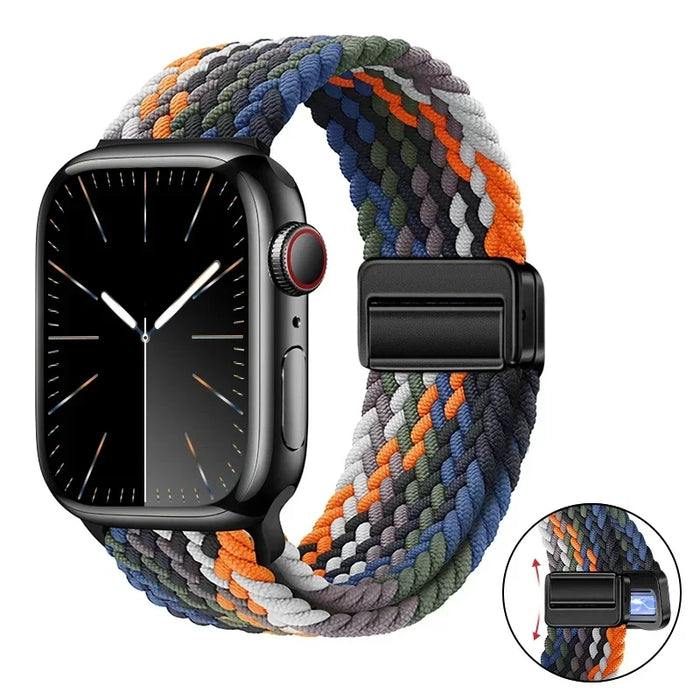 Woven nylon strap For Apple Watch 10 42mm 46mm Ultra 2 49mm 9 8 7 45mm 41mm breathable bracelet For iwatch 6 5 4 3 SE 44mm 40mm