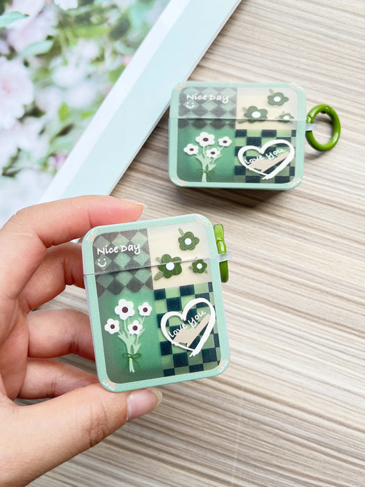 For AirPods Pro 2nd Case Ins Fashion Flower Silicone Cover For Apple AirPods 1 2 3 Girls Cute Earphone Charging Box With Keyring