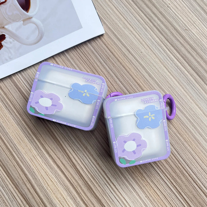 For AirPods Pro 2nd Case Ins Fashion Flower Silicone Cover For Apple AirPods 1 2 3 Girls Cute Earphone Charging Box With Keyring