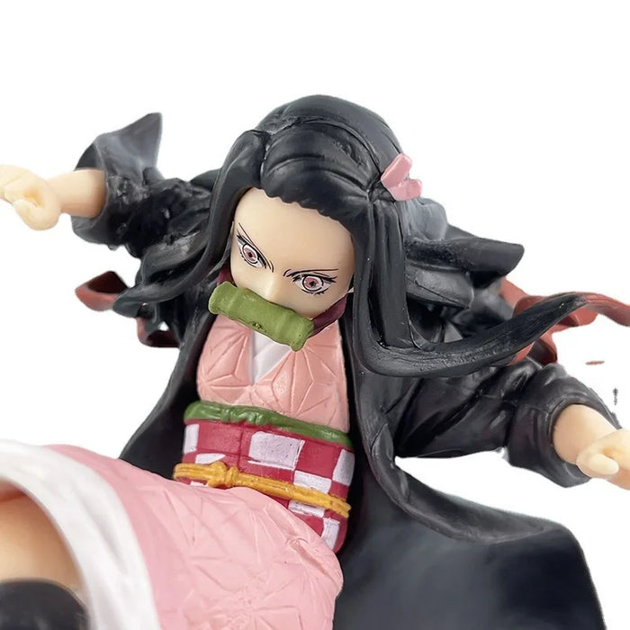 Anime Demon Slayer 17cm Nezuko Kamado Exploding Blood Action Figure Collectible Anime Peripheral Model Toy Ornament Doll Gift