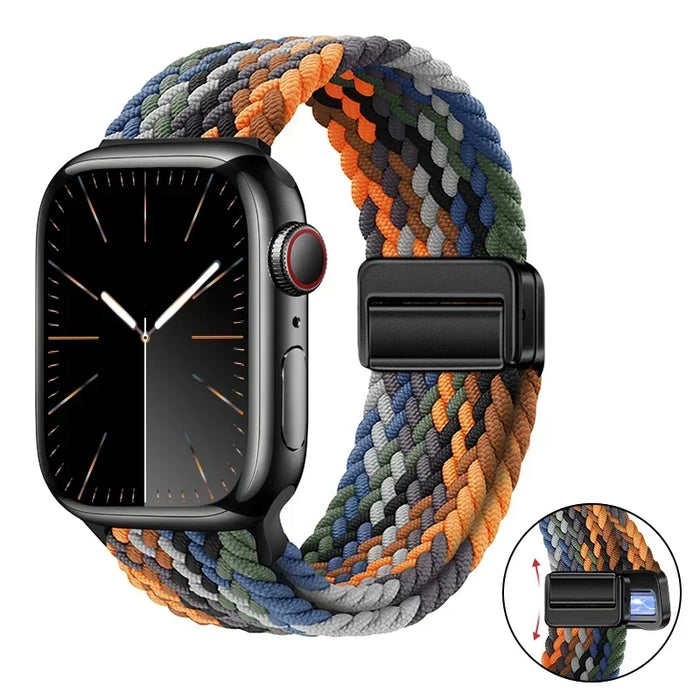 Woven nylon strap For Apple Watch 10 42mm 46mm Ultra 2 49mm 9 8 7 45mm 41mm breathable bracelet For iwatch 6 5 4 3 SE 44mm 40mm