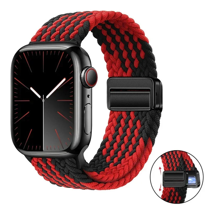 Woven nylon strap For Apple Watch 10 42mm 46mm Ultra 2 49mm 9 8 7 45mm 41mm breathable bracelet For iwatch 6 5 4 3 SE 44mm 40mm