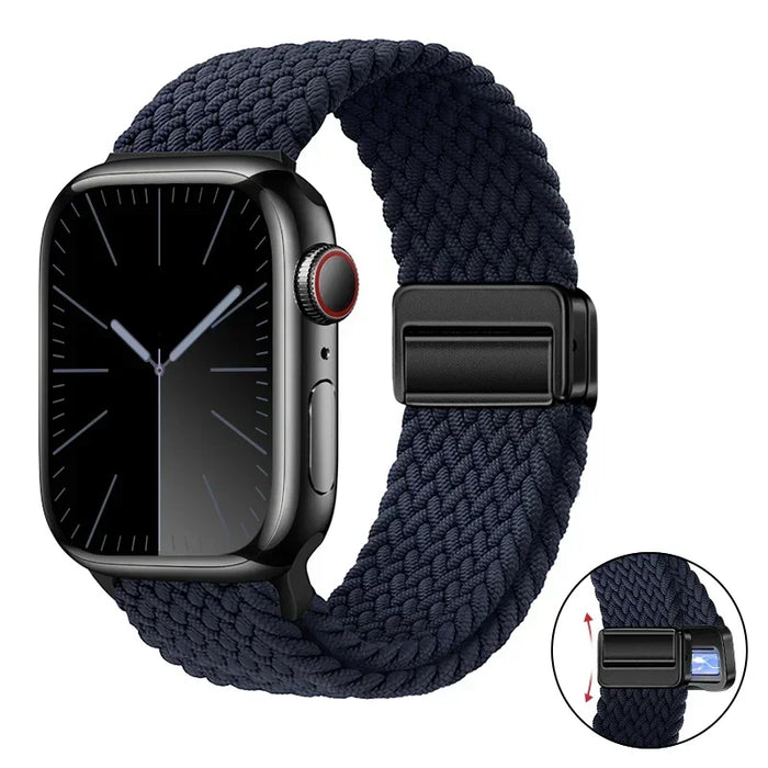 Woven nylon strap For Apple Watch 10 42mm 46mm Ultra 2 49mm 9 8 7 45mm 41mm breathable bracelet For iwatch 6 5 4 3 SE 44mm 40mm