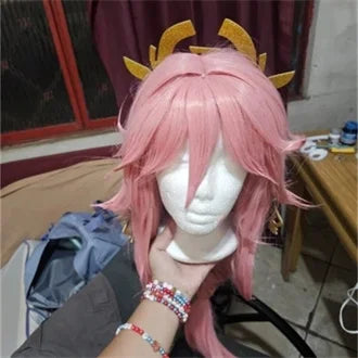 Cosplay Yae Miko Guuji Yae Costume Wig Tail Game Halloween Carnival Women Clothes Sets