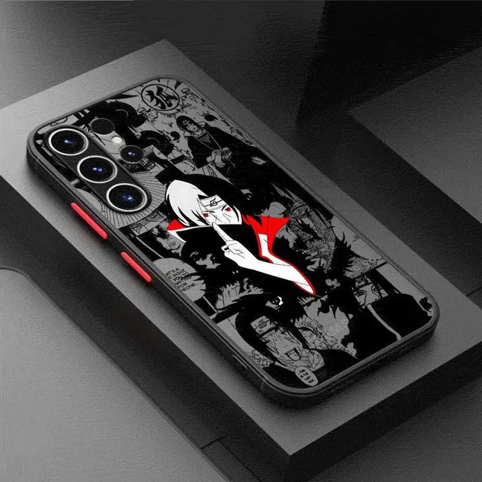 Narutos-ITACHIs Matte Case For Samsung Galaxy S24 S22 S23 S20 S21 FE S10 Plus Capa Note 20 Ultra 10 Lite Phone Fundas