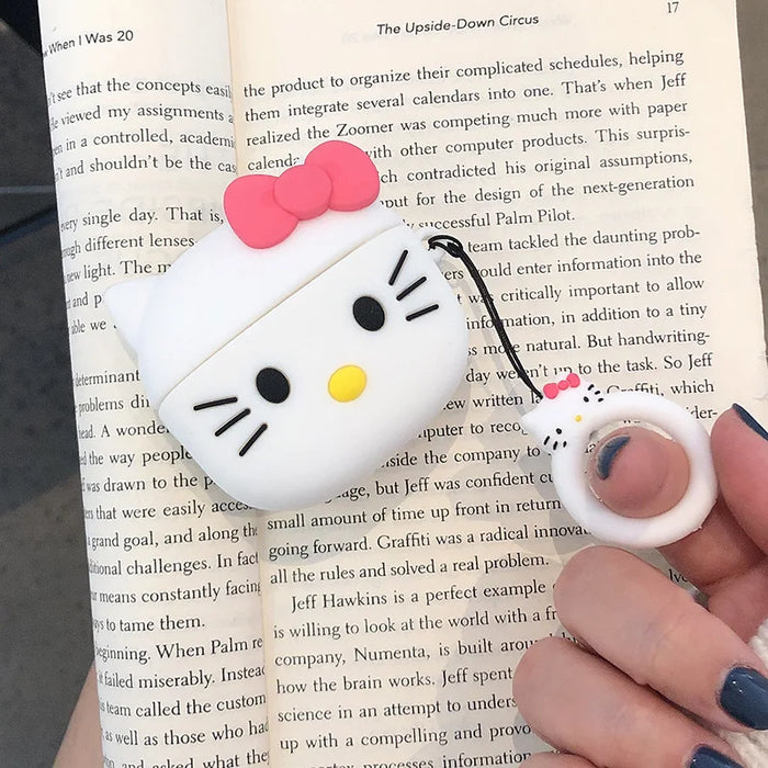 3D Music Case for Apple AirPods 1 2 3 Pro 2 Case Cute Cartoon Anime Silicone Earphone Protective Cases Accessories Headphone Box