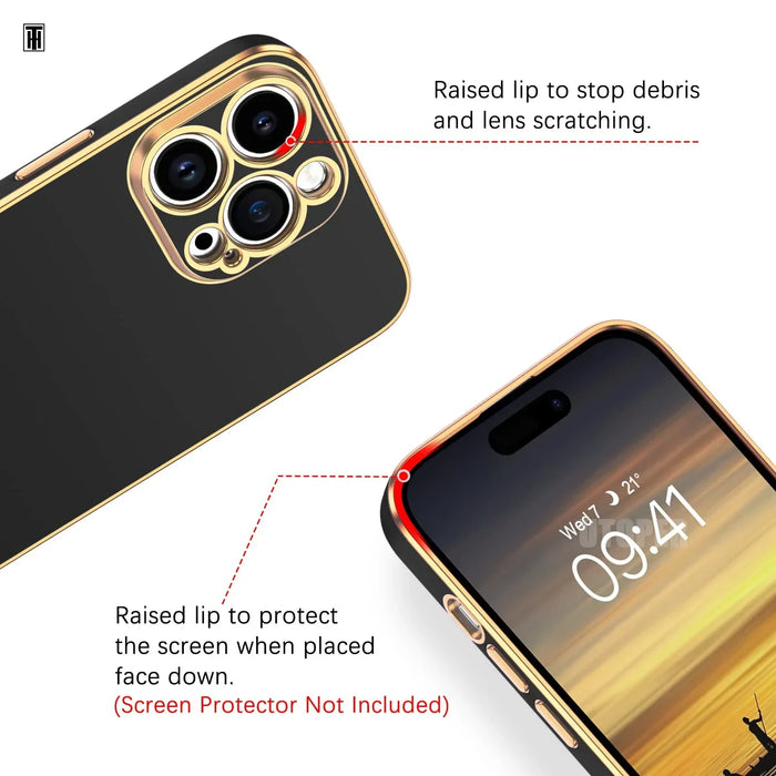 Luxury Solid Color Silicone Soft Case For IPhone 16 15 14 11 12 13 Pro Max Mini 16 Plus Plating Glossy Shockproof Protect Cover