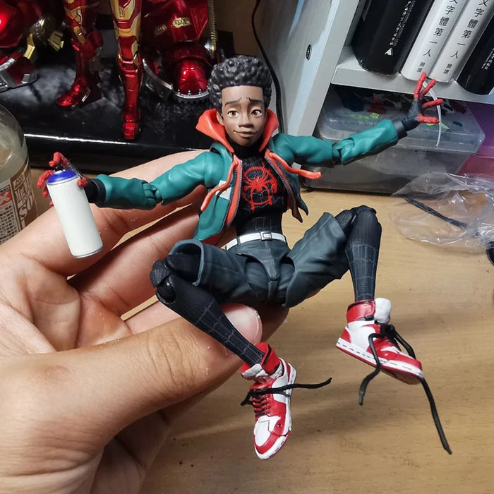 Sentinel Sv Action Miles Morales Figure Model Into the Spider Verse Peter Miles Figurine Anime Toys