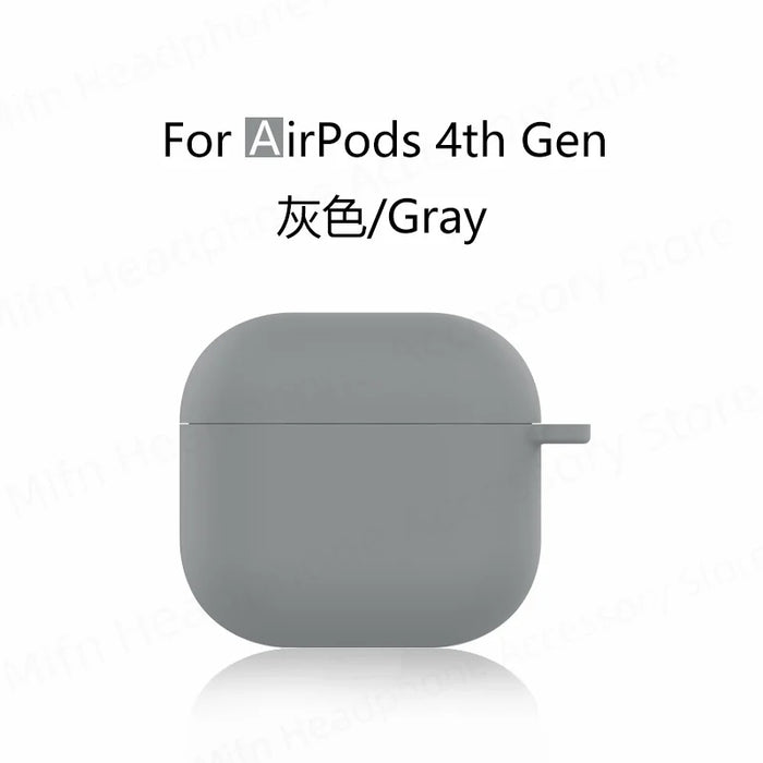 for new airpods 4 case apple earphone case Liquid Silicone Protective Case for airpods 4 Wireless Bluetooth Earphone Case Cover