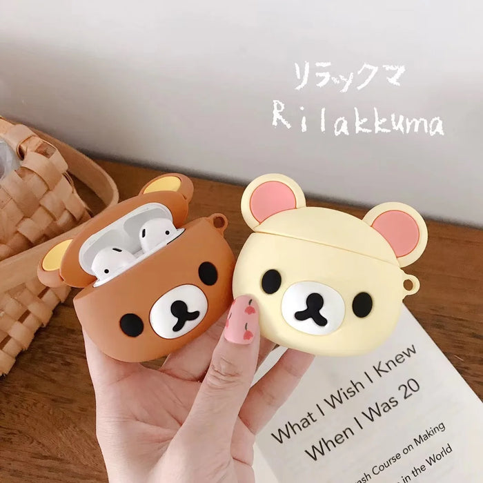 Rilakkuma For Airpods 1 2 3 Pro Pro 2 Silicone Earphone Case Accessories Cover