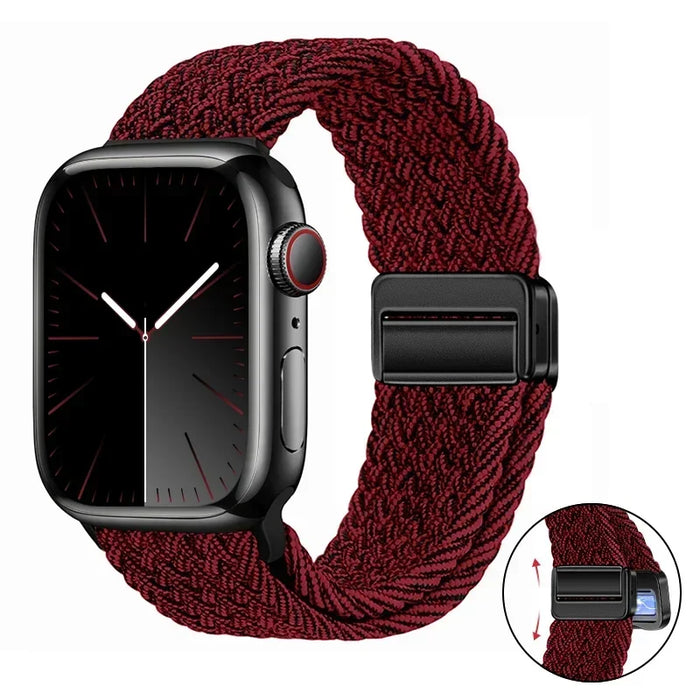 Woven nylon strap For Apple Watch 10 42mm 46mm Ultra 2 49mm 9 8 7 45mm 41mm breathable bracelet For iwatch 6 5 4 3 SE 44mm 40mm