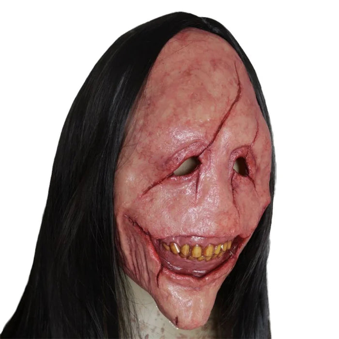 Halloween Mask Horror Multifunction Fine Craftsmanship Smooth Craftsmanship Add Festive Joy Horror Long Hair Mask Mask Latex