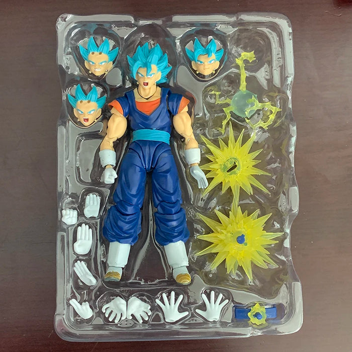 SHF Dragon Ball Super Saiyan Vegito Action Figure God Anime DragonBall Gokou Figurine Toy Christmas Gift Collection