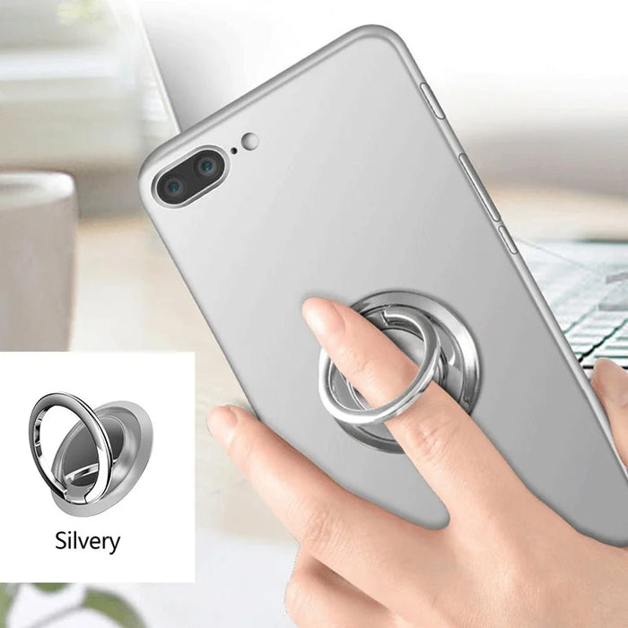 Finger Ring Holder Stand Grip 360 Rotating For Mobile Phone Car Magnetic Mount Phone Back Sticker Pad Unniversal Bracket