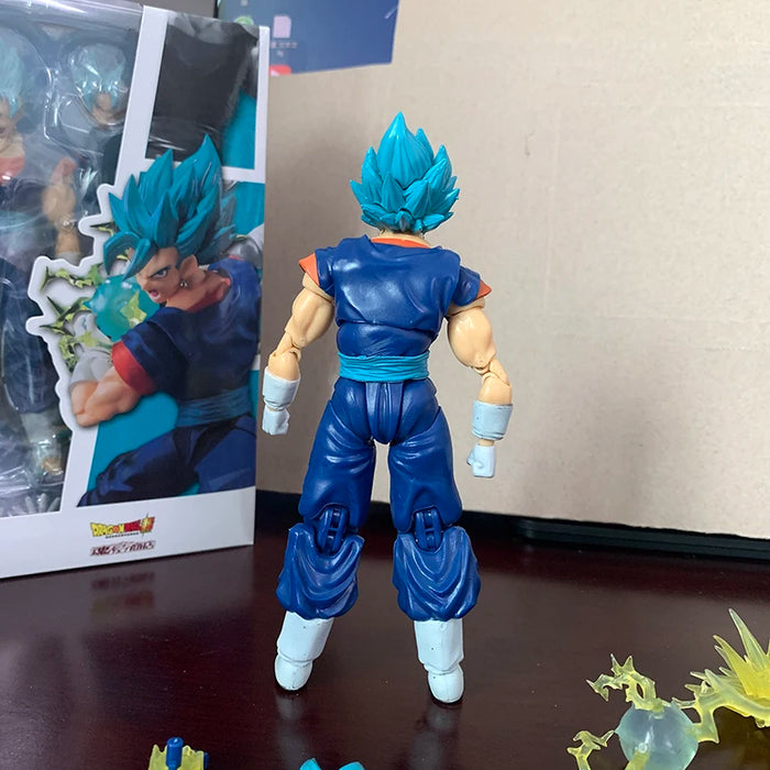 SHF Dragon Ball Super Saiyan Vegito Action Figure God Anime DragonBall Gokou Figurine Toy Christmas Gift Collection