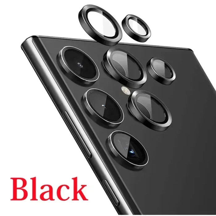 Camera Lens Protector Glass For Samsung S23 S24 Ultra Plus Full Cover Lens Metal Protector Ring For Galaxy S22 Ultra Camera Film