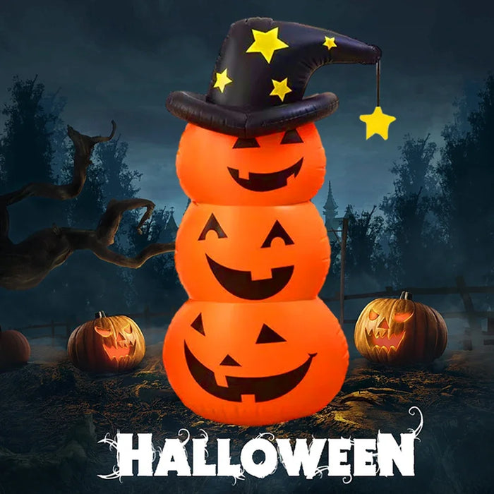 Halloween Standing Inflatable Pumpkin Windproof Stacked Pumpkins Festival Theme Party House Outdoor Courtyard Tumbler Toy Props