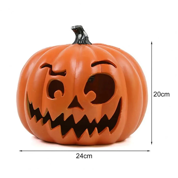 Pumpkin Lantern Plastic Halloween LED Pumpkin Lamp Flashing Ghost Festival Park Indoor Garden Decorat