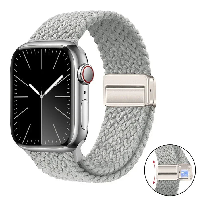 Woven nylon strap For Apple Watch 10 42mm 46mm Ultra 2 49mm 9 8 7 45mm 41mm breathable bracelet For iwatch 6 5 4 3 SE 44mm 40mm