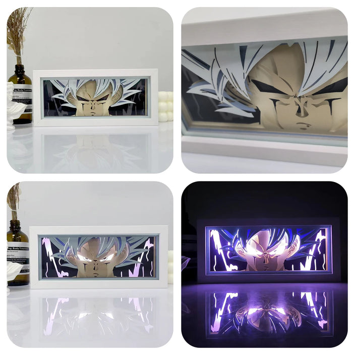 Paper cut light - Anime Series atmosphere light colorful light(Demon Slayer - One Peace - Attack-on Titan - Dragon Ball - Bleach - Naruto - Death Note ... e.t.c)(Goku - Luffy - Ichego - Eren Yeager - Naruto - Vegita - Kera