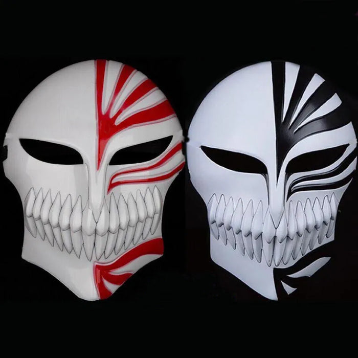 Death Ichigo Kurosaki Bleach Mask Christmas Dance Masquerade Party Cosplay Halloween Full Face Black Red Cool Mask