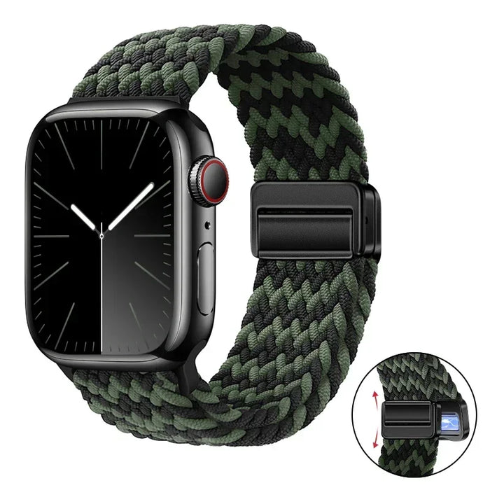 Woven nylon strap For Apple Watch 10 42mm 46mm Ultra 2 49mm 9 8 7 45mm 41mm breathable bracelet For iwatch 6 5 4 3 SE 44mm 40mm