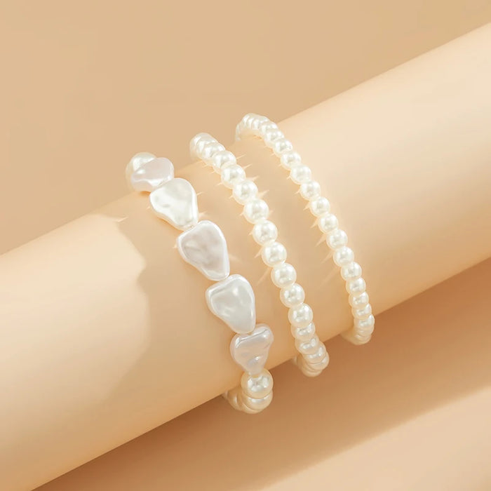 Boho Anklet Foot Pearl Chain Summer Bracelet Charm Anklet Sandals Barefoot Beach Vacation Foot Bridal Jewelry J037