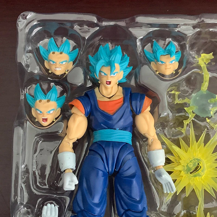 SHF Dragon Ball Super Saiyan Vegito Action Figure God Anime DragonBall Gokou Figurine Toy Christmas Gift Collection