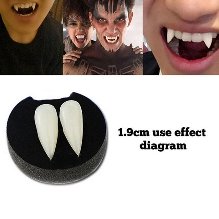 Adult Kids Halloween Party Costume Horrific Dress Vampire False Teeth Fangs Dentures Cosplay Photo Props Favors DIY Decorations