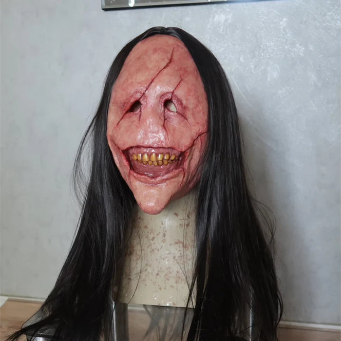 Halloween Mask Horror Multifunction Fine Craftsmanship Smooth Craftsmanship Add Festive Joy Horror Long Hair Mask Mask Latex