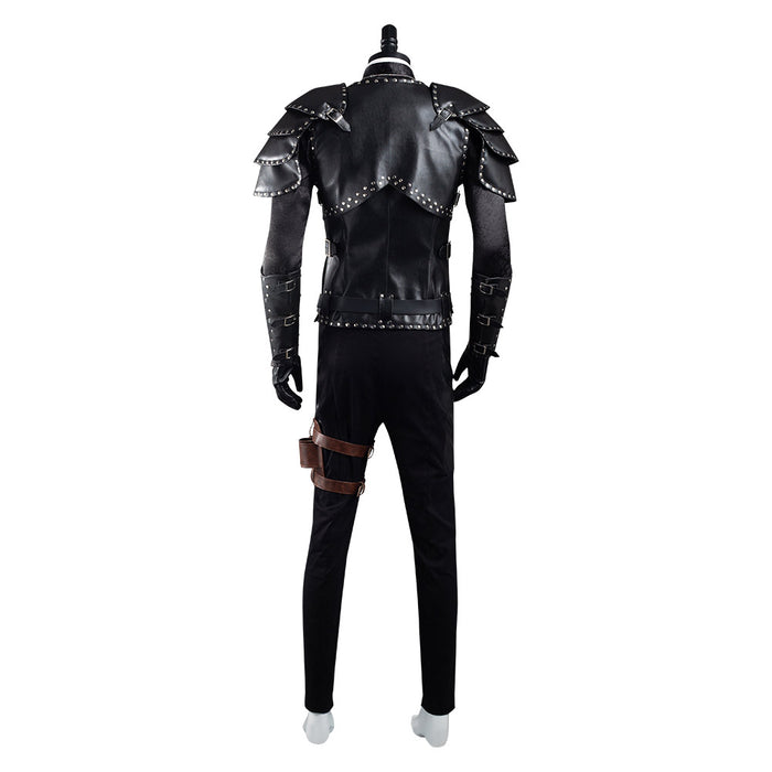 Geralt of Rivia Cosplay Men Witcher Costume Jacket Coat Pants Belt Cloak Outfit For Adult Male Fantasia Halloween Carnival Suit