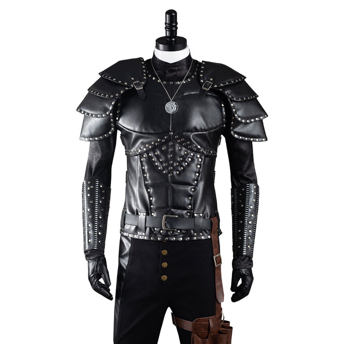 Geralt of Rivia Cosplay Men Witcher Costume Jacket Coat Pants Belt Cloak Outfit For Adult Male Fantasia Halloween Carnival Suit