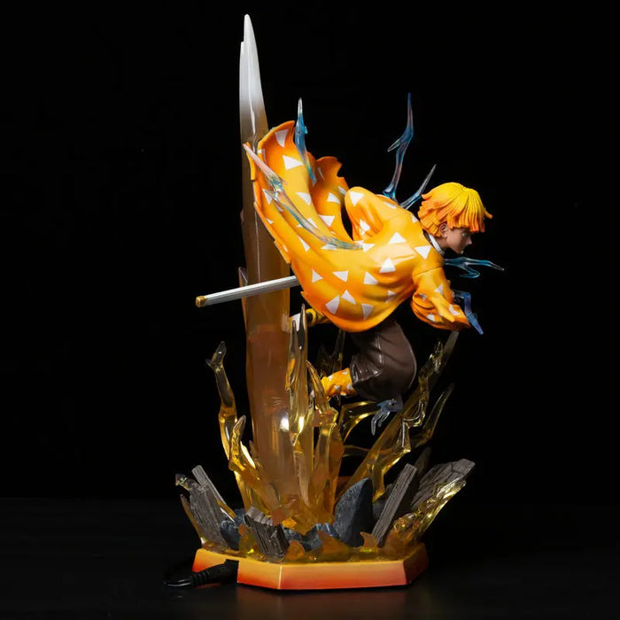 32cm Zenitsu A thunderbolt flash light Action figure - Demon Slayer Kimetsu no Yaiba Agatsuma  toys doll Christmas gift no box