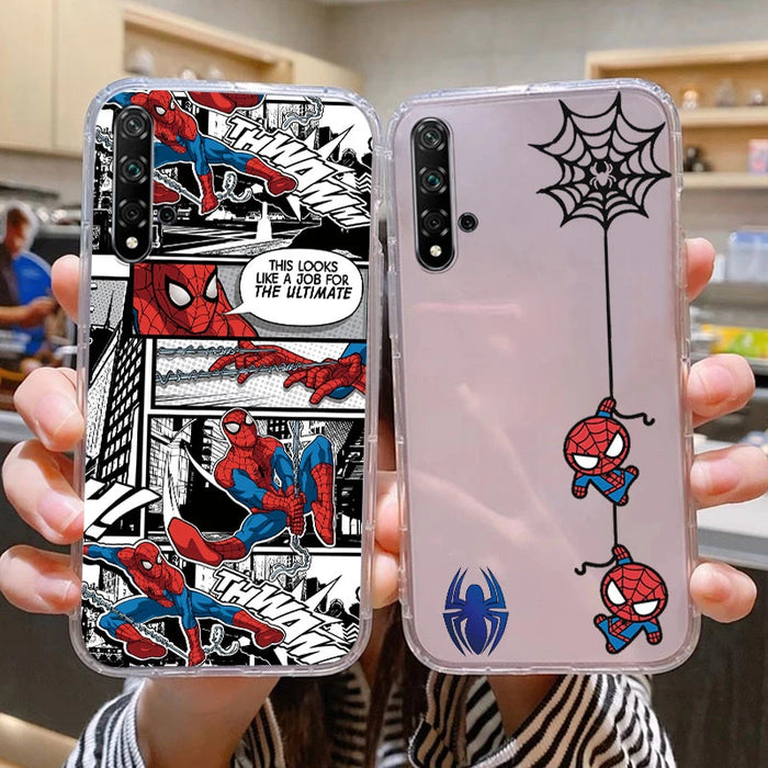 For Huawei Nova 5T Phone Case Anime Marvel Cartoon Funda Shell Capa Soft Silicone Funda For Huawei Nova5T Coque Transparent Capa