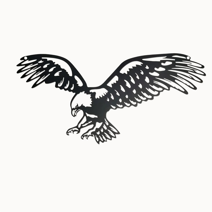 Bald Eagle Metal Wall Art, Black Metal Birds Yard Décor,Bald Eagle Metal Wall Art Outdoor Décor,for Arts And Crafts Window Treatments