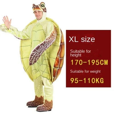 Halloween Turtle Cosplay Costume Set Children's Day Performance Performs Adult Children's Mobilization Animal SeaTurtle Clothing