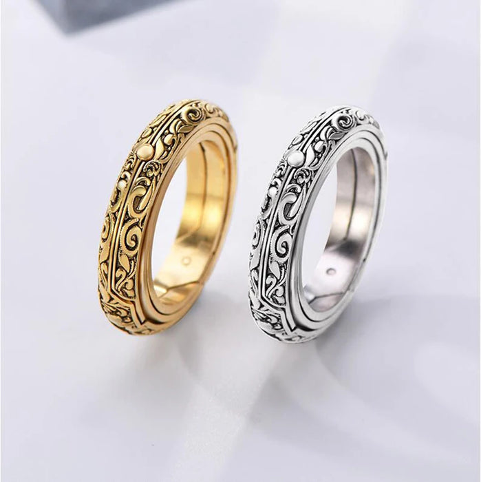 Astronomical B All Rings For Women Men Creative Complex Rotating Cosmic Finger Ring Jewelry