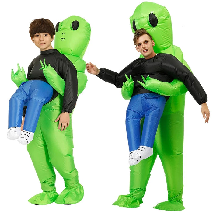 Halloween Adult  Alien Inflatable Costume Kids Boys Girl Christmas Party Cosplay Men Women Funny Suit Dress Anime Fancy Party