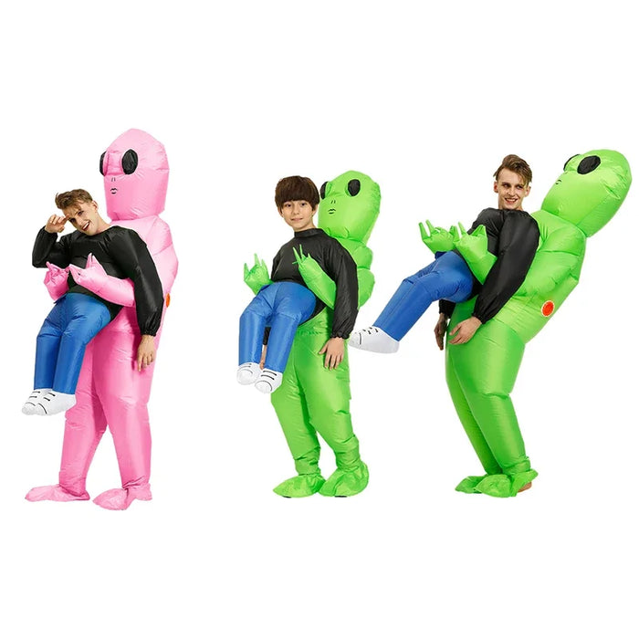 Halloween Adult  Alien Inflatable Costume Kids Boys Girl Christmas Party Cosplay Men Women Funny Suit Dress Anime Fancy Party