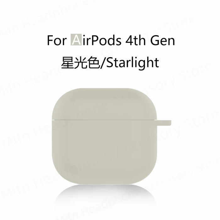 for new airpods 4 case apple earphone case Liquid Silicone Protective Case for airpods 4 Wireless Bluetooth Earphone Case Cover