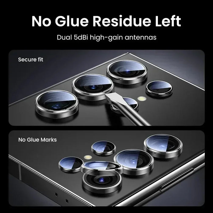 Camera Lens Protector Glass For Samsung S23 S24 Ultra Plus Full Cover Lens Metal Protector Ring For Galaxy S22 Ultra Camera Film