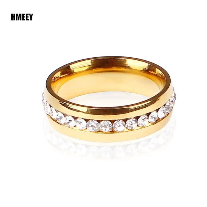 HMEEY New Minimalist Thin Rings for Women Wedding Brilliant Cubic Zircon High Quality Versatile Female Finger Ring Jewelry