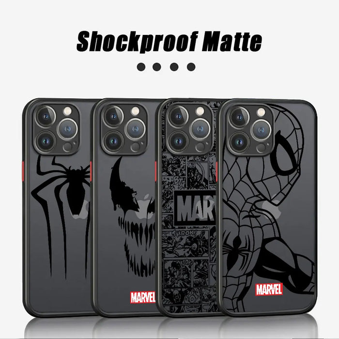 Case for Apple iPhone 12 Mini 14 Pro Max 15 Pro 13 15 Pro TPU Marvel Spiderman Ironman Soft Cover