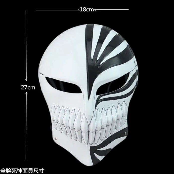 Death Ichigo Kurosaki Bleach Mask Christmas Dance Masquerade Party Cosplay Halloween Full Face Black Red Cool Mask