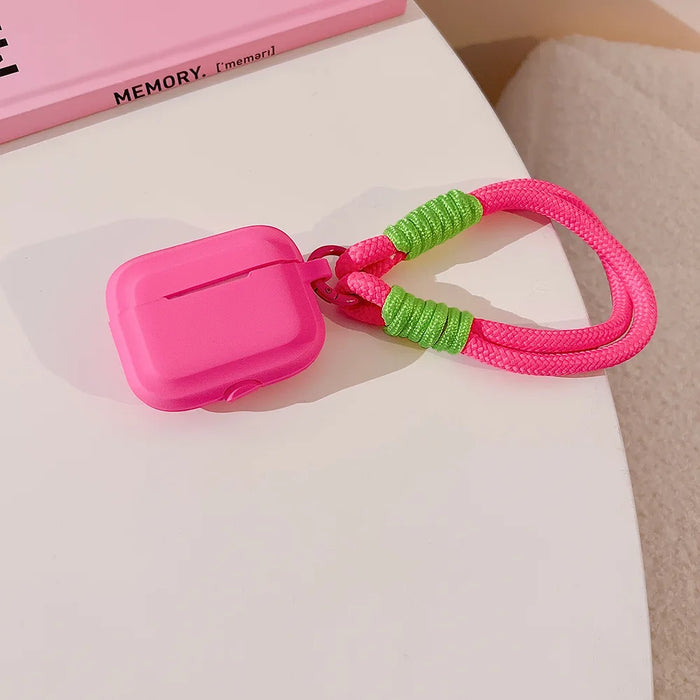 Earphone Case with Lanyard Strap for AirPort Pro 2 2nd Generation Air Pods 3 2 1 3rd Gen Cover Accessories