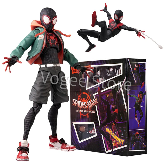 Miles Morales / Gwen Stacy Action Figure Spiderman Model Spider-man Into the Spider Verse Peter Miles Figurine Toys