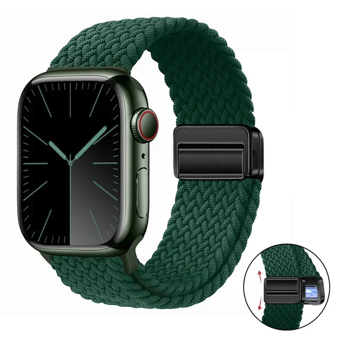 Woven nylon strap For Apple Watch 10 42mm 46mm Ultra 2 49mm 9 8 7 45mm 41mm breathable bracelet For iwatch 6 5 4 3 SE 44mm 40mm